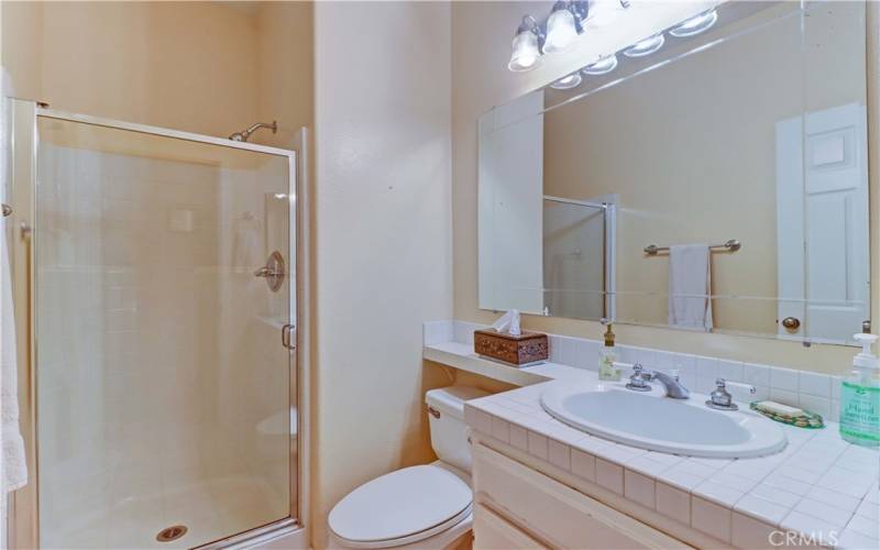 Downstairs bathroom with shower is ideal for the downstairs room that could be a 5th bedroom