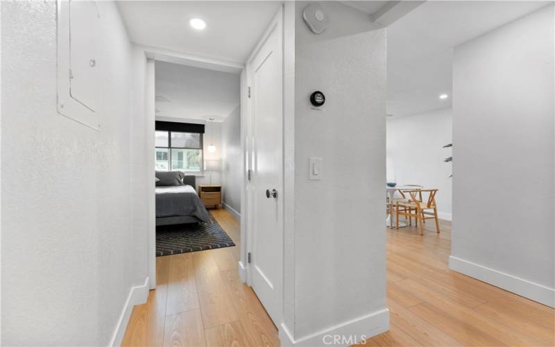 Hallway to Bedroom & Living Room