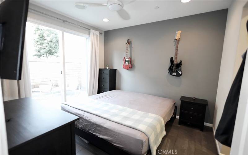 Downstairs Bedroom with Attached Bathroom & Patio