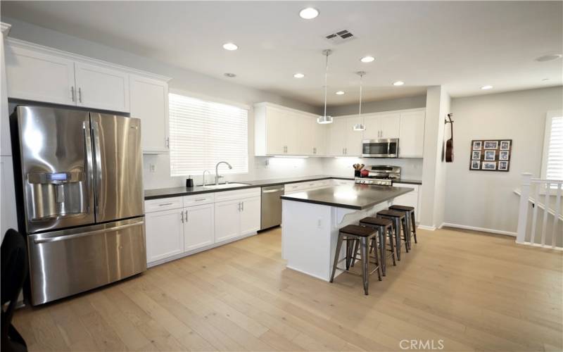 Kitchen with Shaker cabinets & Quartz countertops