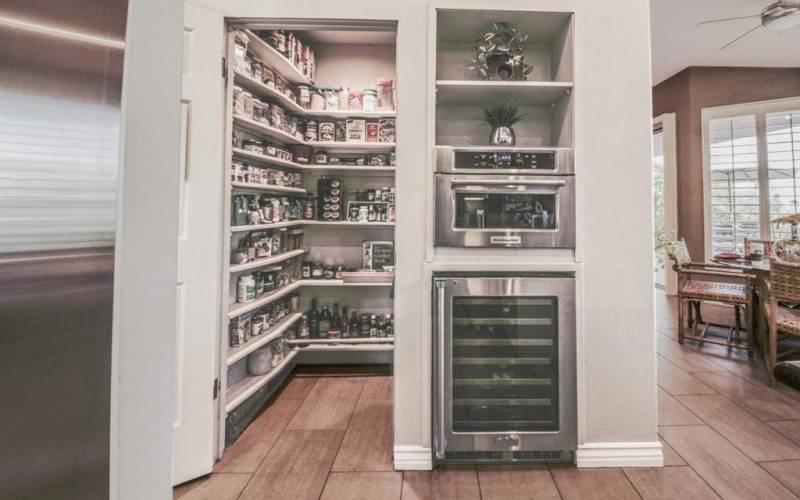 Pantry/Wine Fridge/Microwave