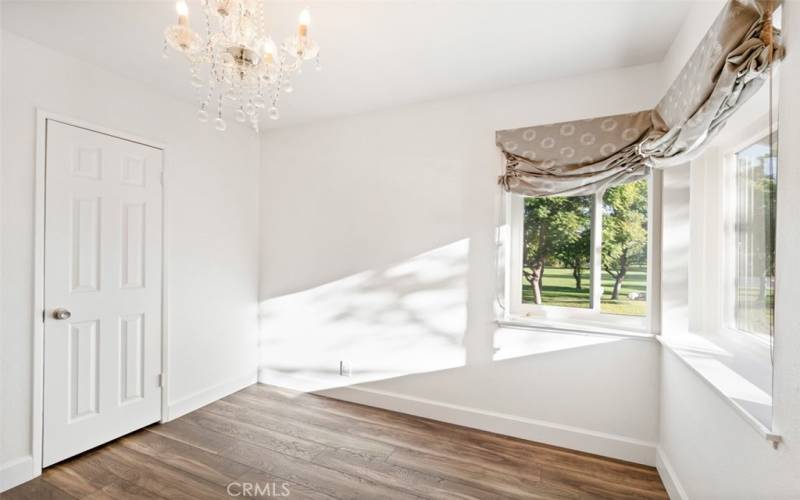 Second bedroom overlooking park.