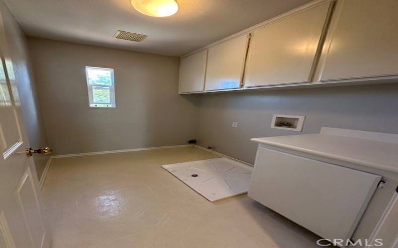 Upstairs laundry room