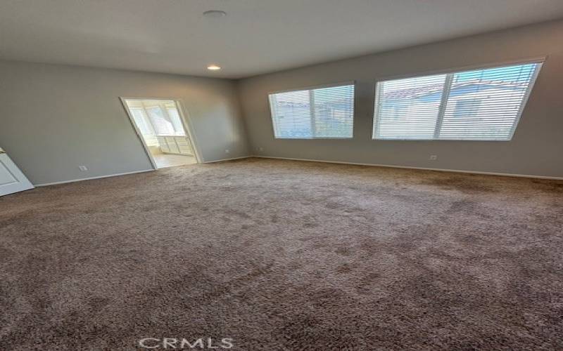 Primary bedroom with lots of space