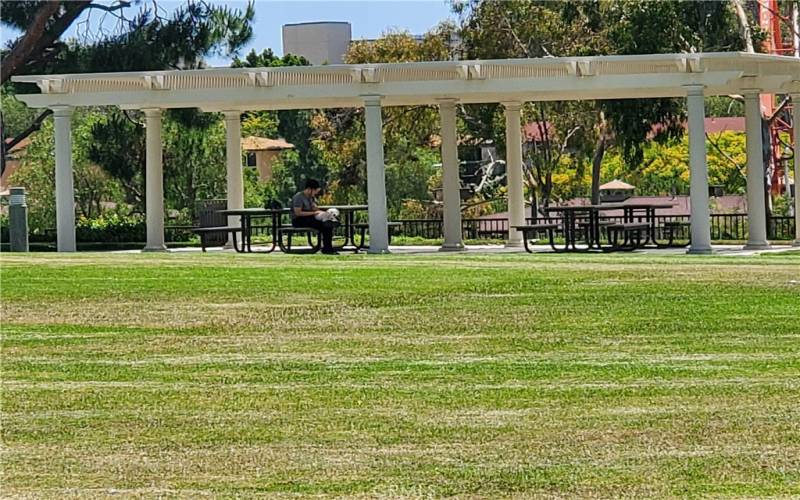 One of many parks and picnic area's next to property.