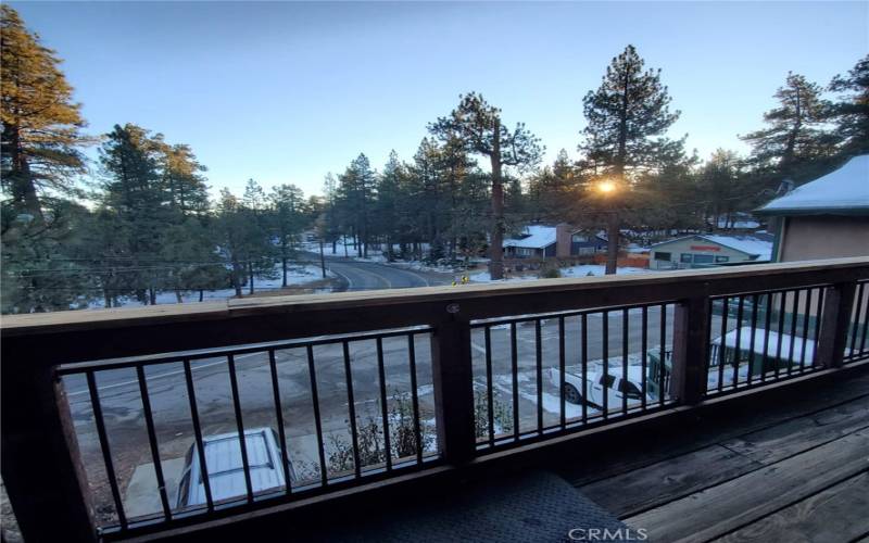 Second floor balcony