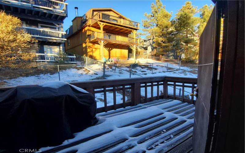 Backyard balcony