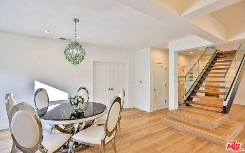 Dining Area. Stairs to 2nd Fl