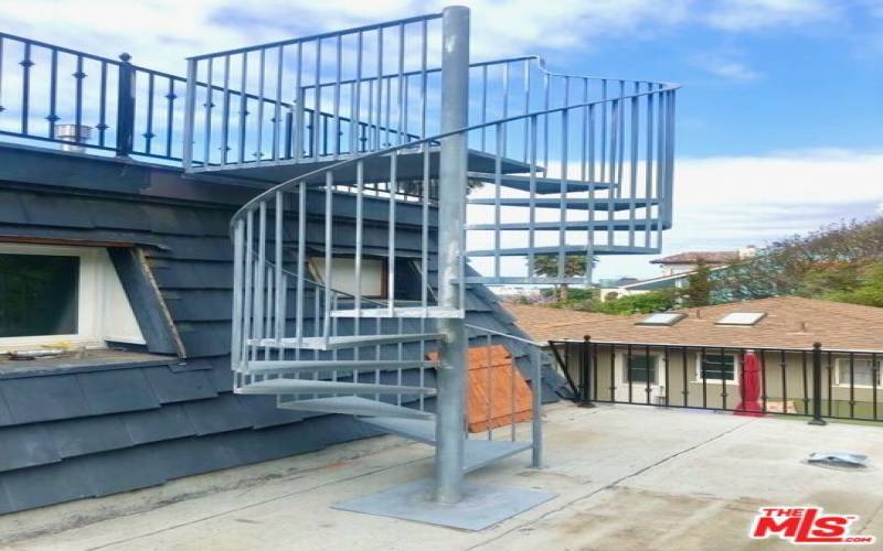 Stairs to Rooftop Views