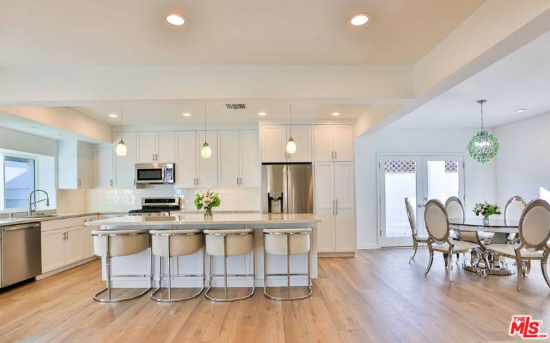 Open Concept Kitchen & Dining Area