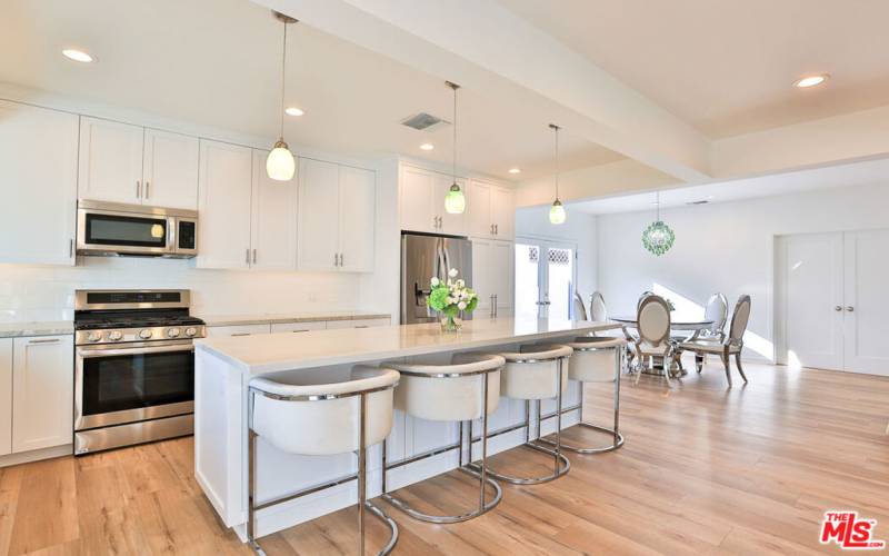 Open Concept Kitchen & Dining Area