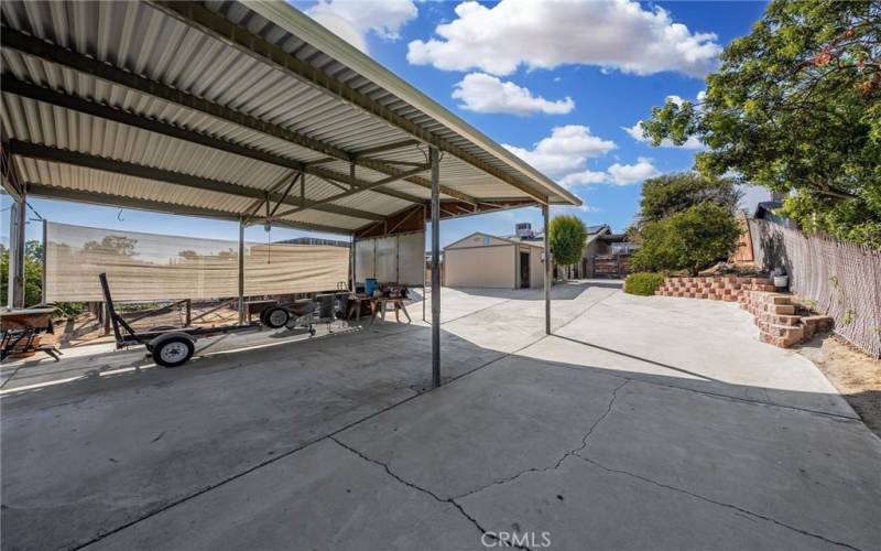 25’ x 25’ carport/hay cover with a 9’9” clearance