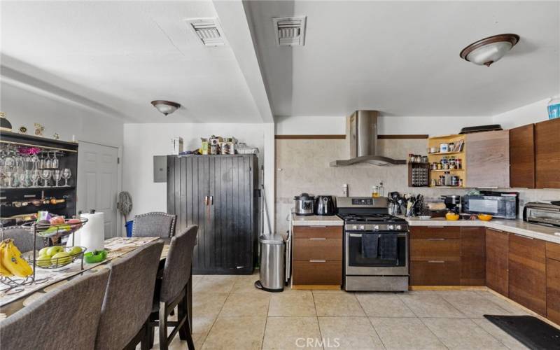 Large open kitchen