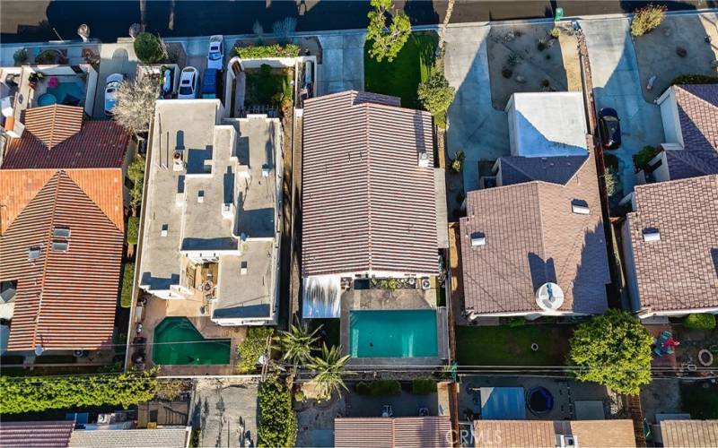 Aerial photo over home.