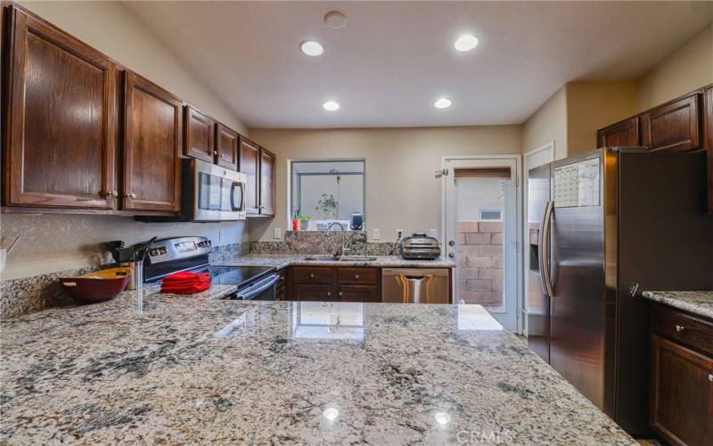 Kitchen countertop.