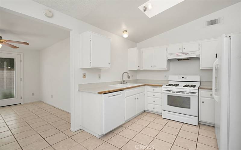 Tiled kitchen floors