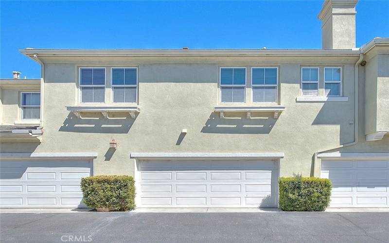 Two Car Attached Garage with Opener