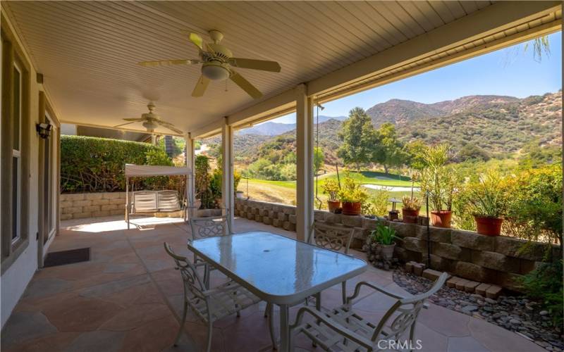 Nice views from the backyard patio.