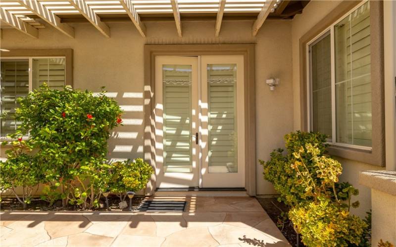 Courtyard entrance to the casita.