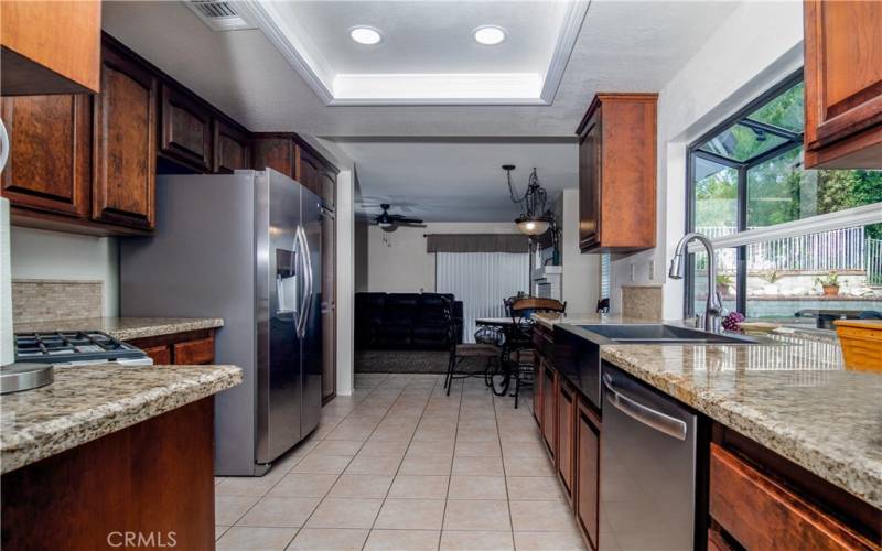 Wide Galley style kitchen