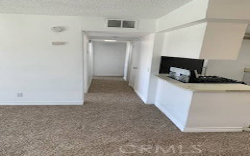 Living room, kitchen and hall - new carpeting.