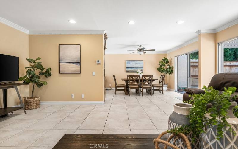 Bright and airy living room with tile floors and ample natural light