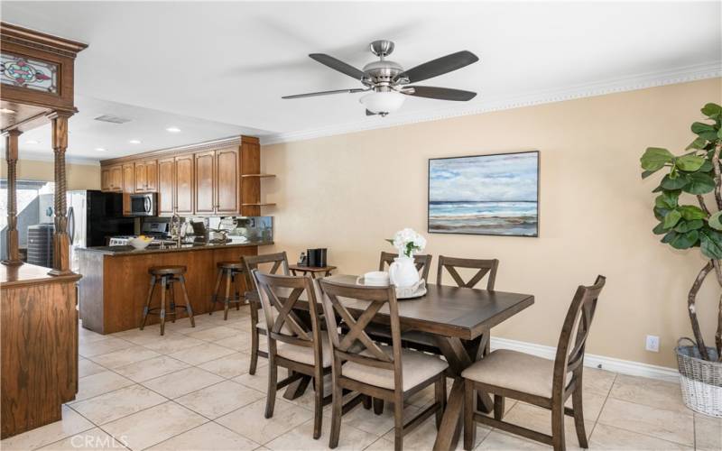 Spacious dining room, perfect for entertaining family and friends