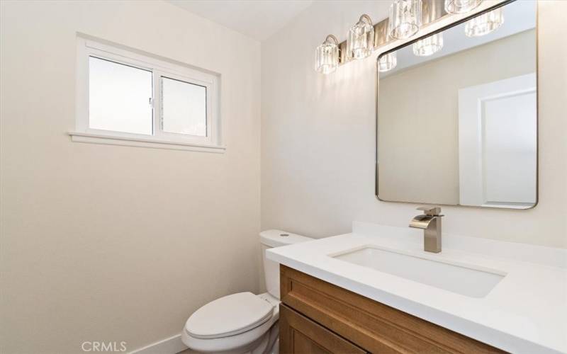 Powder Room off Family Room