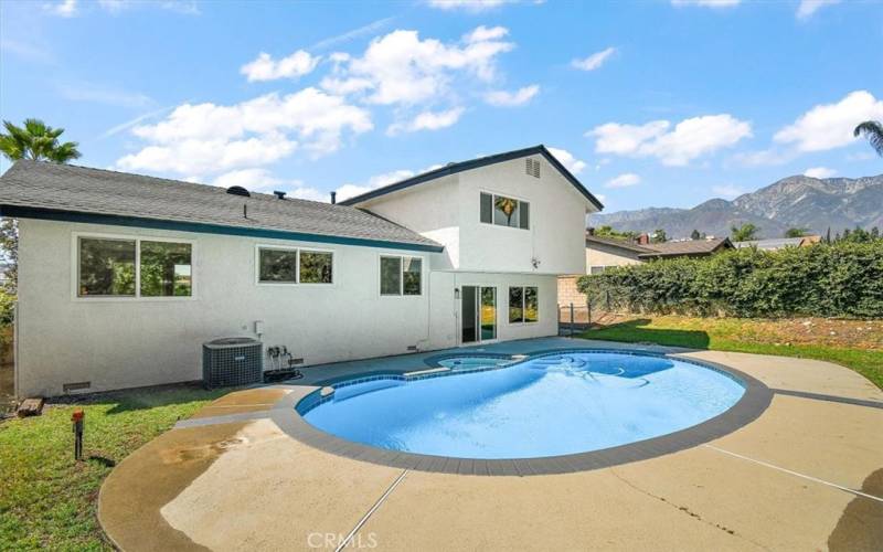 Backyard View with Pool