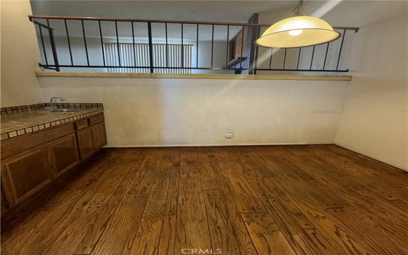 Dining area with bar.