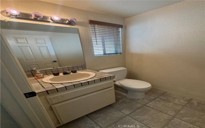 Half bath on entry level.