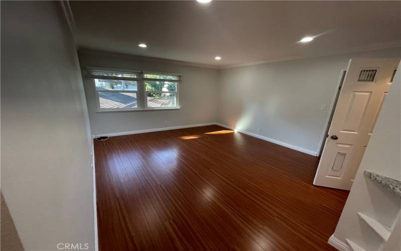 Living Room with recess lighting