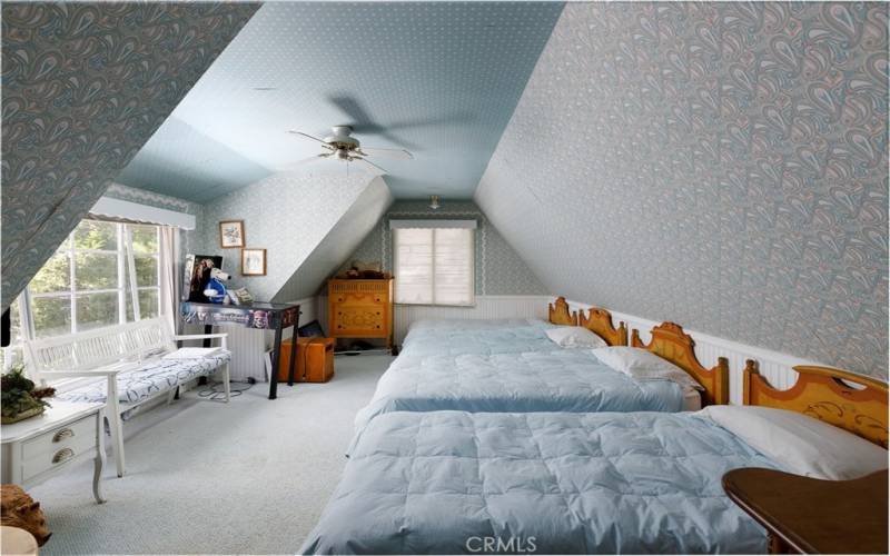 Kids bunk room, the largest of the upstairs bedrooms.