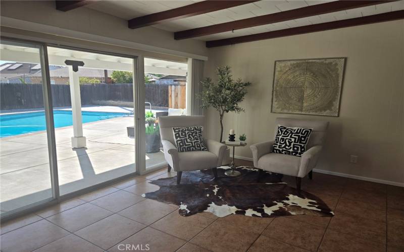 Family Room Area Leading to Pool