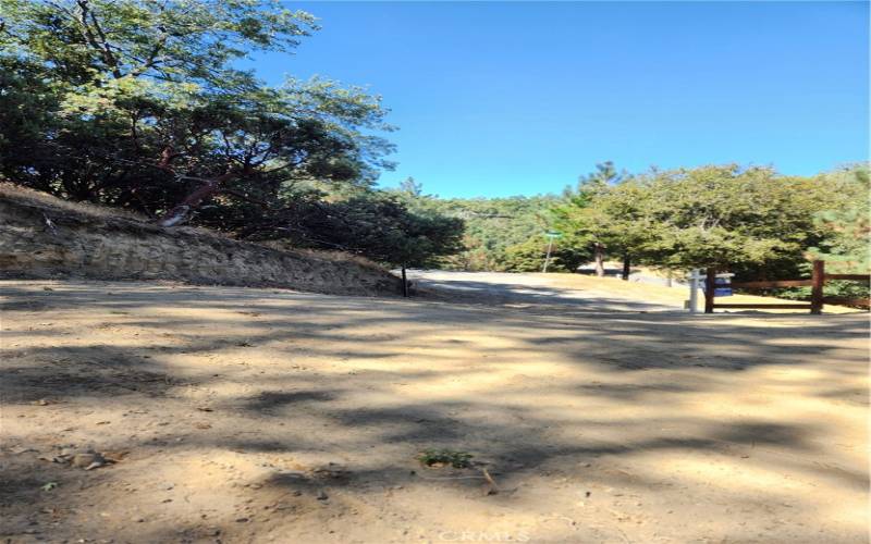 Driveway entrance to property