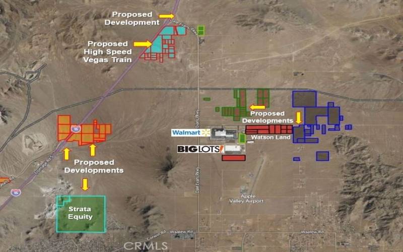 Tons of Development porposed in Apple Valley just south of the PIQ.