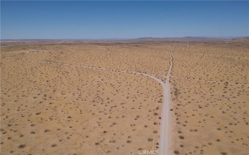 View looking North from the property