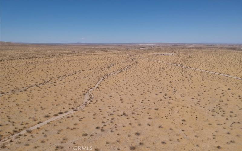 View from the property looking northwest towards the Rural Helendale Community.