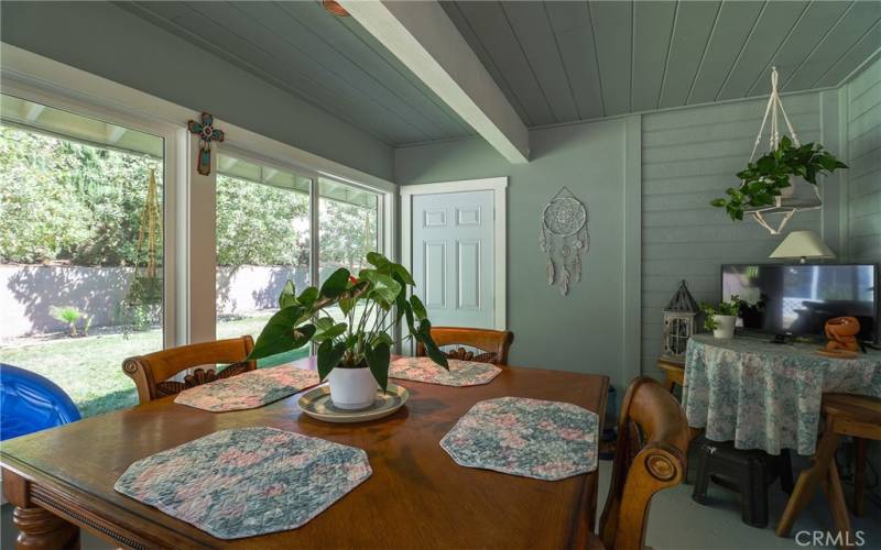 Back dining room.