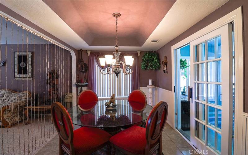 Dining room area.