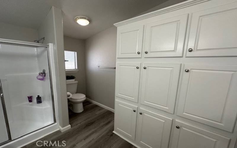 Master Bathroom Linen Cabinet