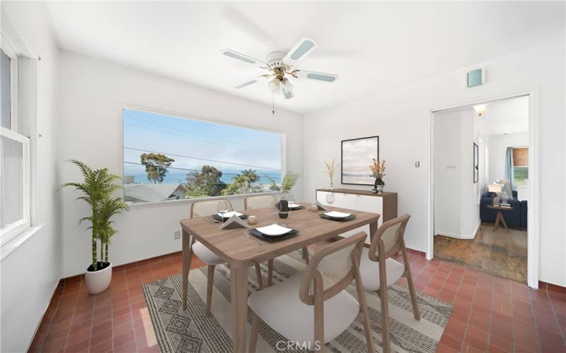 Dining room- staged