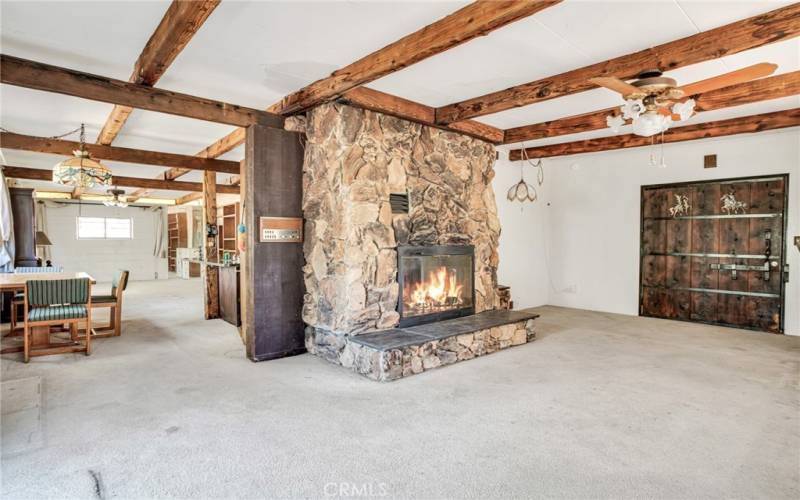 Living Room with Fireplace