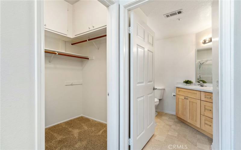 Walk In Closet and Private Bathroom