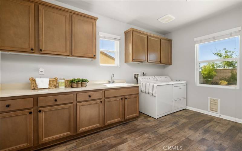 Main floor laundry room