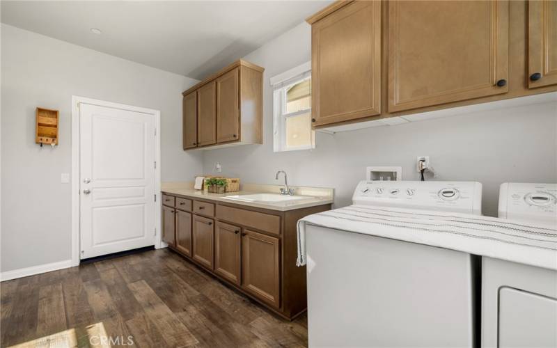 Main floor laundry room