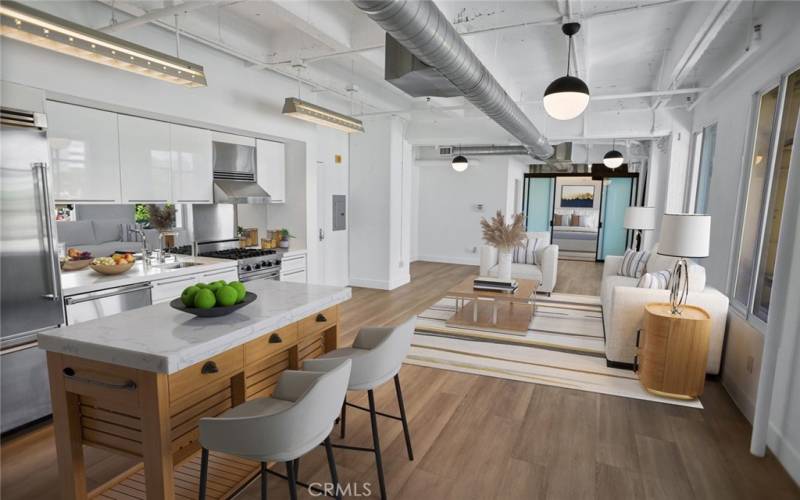 Beautifully Updated Loft - Virtually Staged