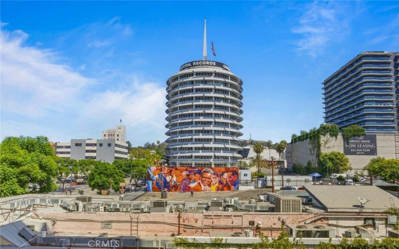 Bedroom View of the Capitol Records Building