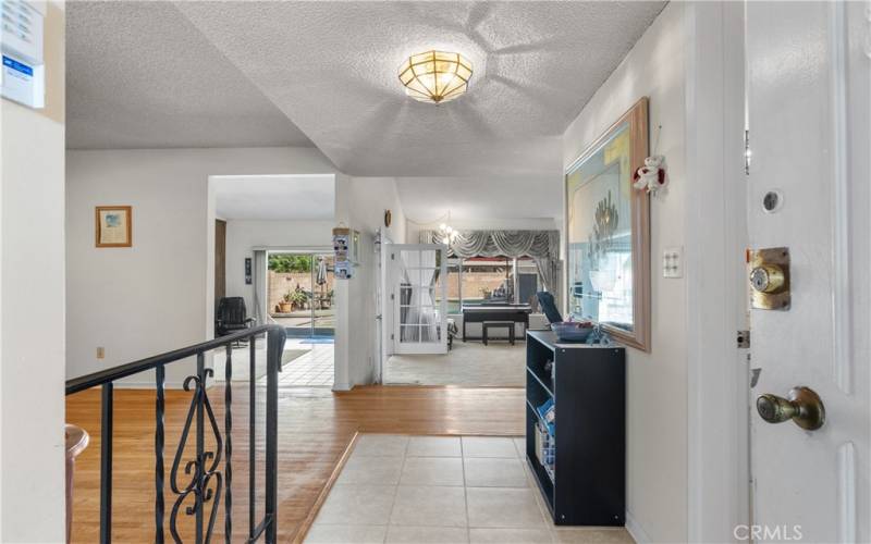 Entry foyer opens to the open and bright floor plan.