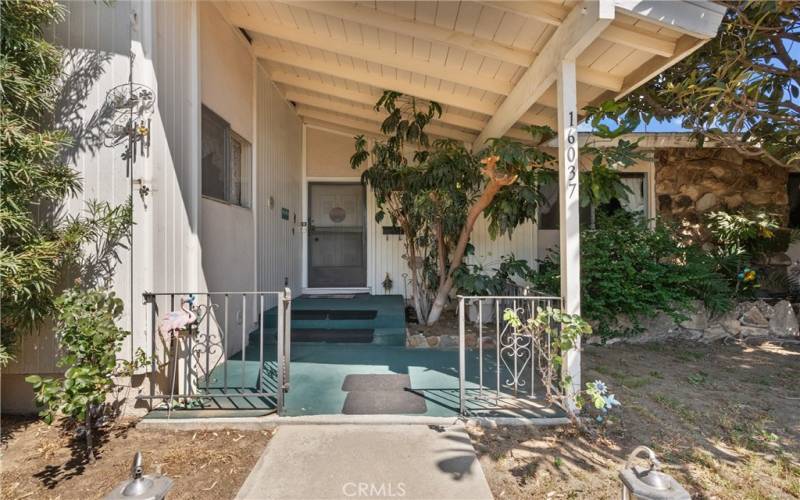 Inviting front porch